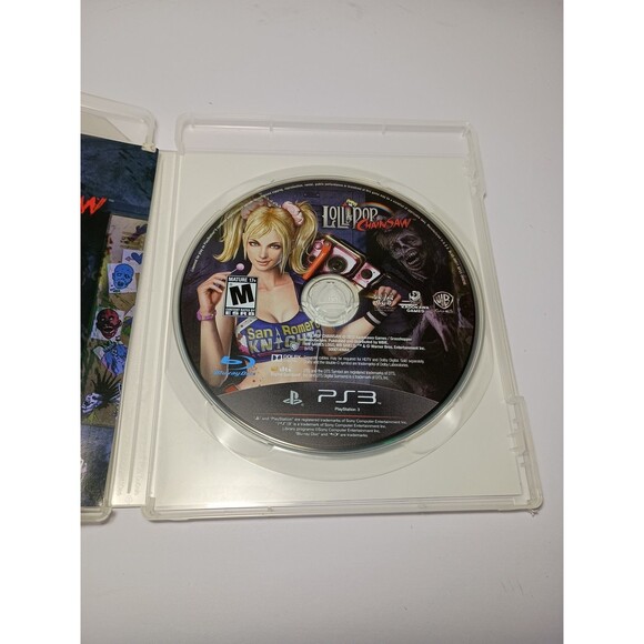 Near Mint Lollipop Chainsaw PS3 Video Game PlayStation 3 Horror CIB Complete - Picture 8 of 12